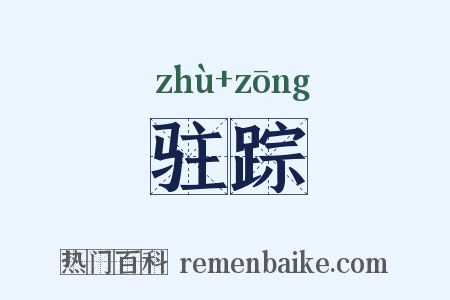 驻踪是什么意思的图片